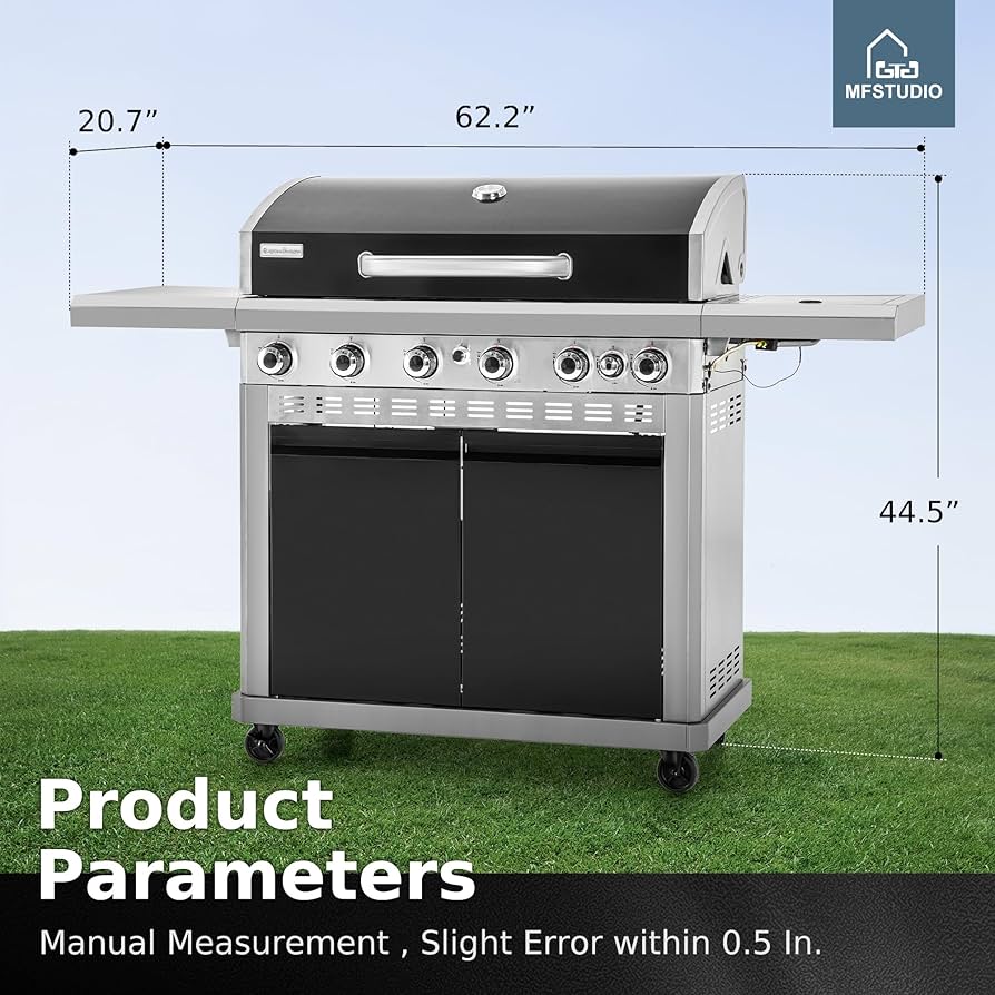 Amazon.com: MFSTUDIO 7 Burner BBQ Gas Propane Grill with